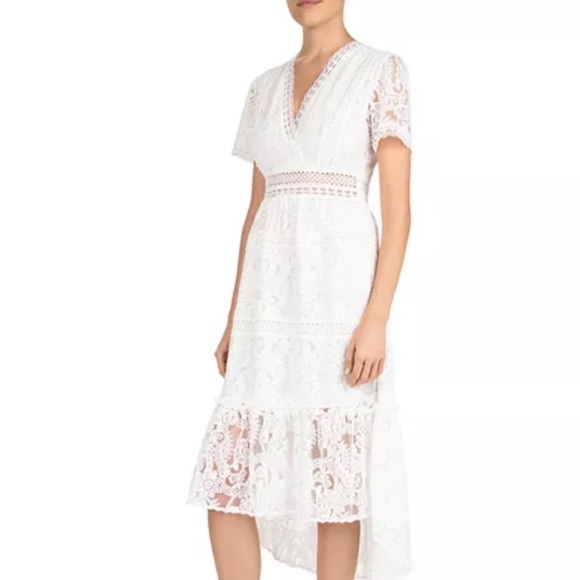 The Kooples Wildflower lace high low midi dress - Picture 8 of 8